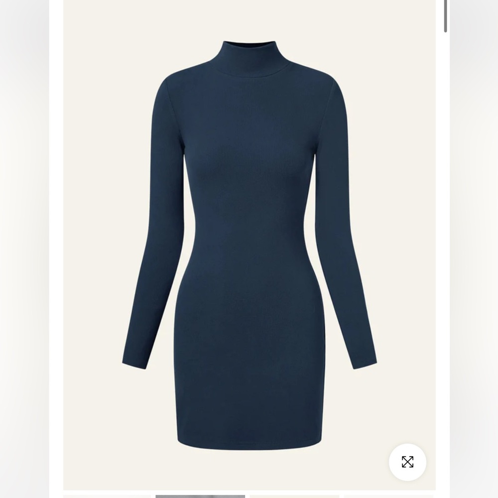 OGL Cozy Brushed Mockneck Bodycon Mini Dress